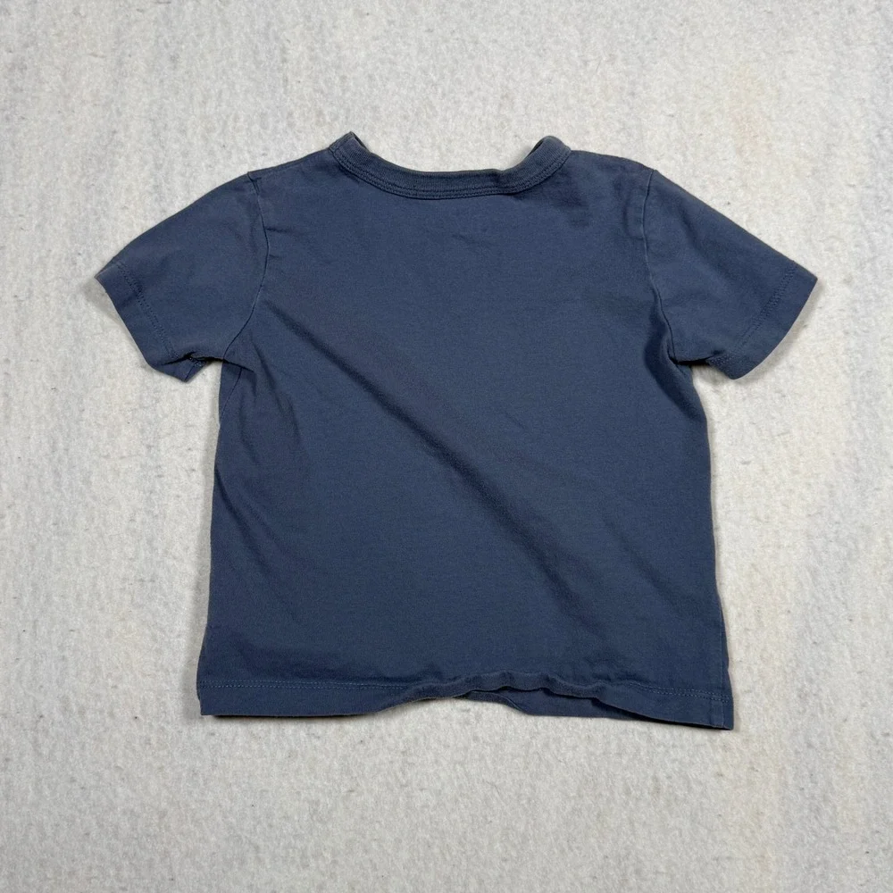 OshKosh Bgosh Boys 3T Navy Blue Moms MVP Basketball Graphic Tee Shirt